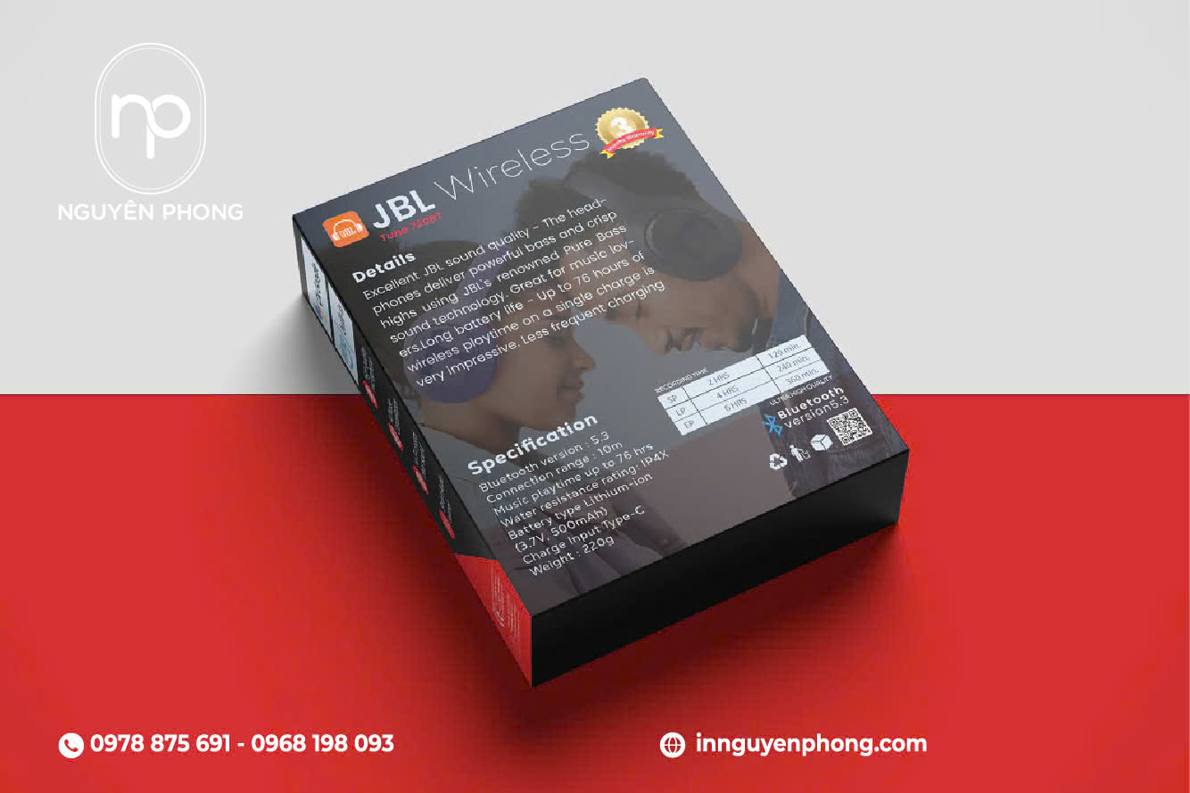 Hộp đựng tai nghe sau khi gia công trực tiếp 